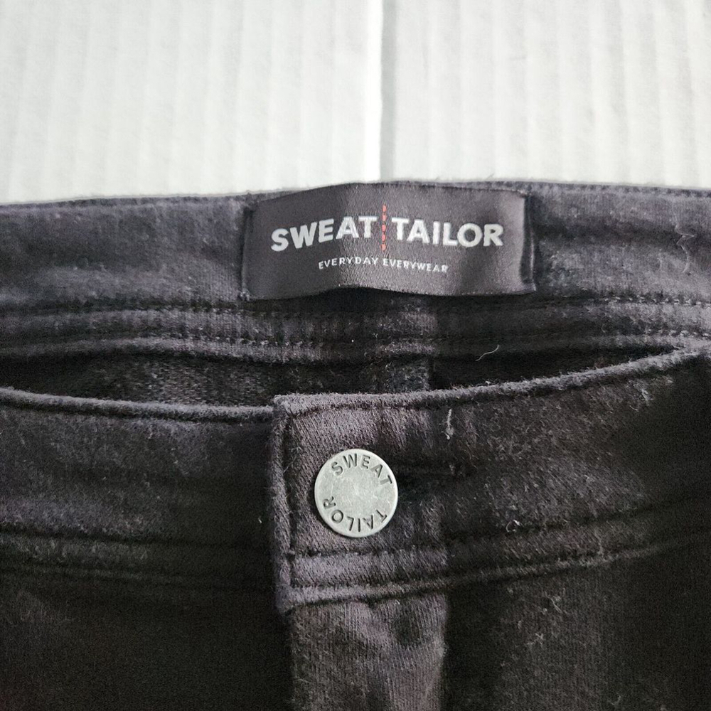 Swet Tailor Men's Size 33x32 Black Stretch Pants  Made In Usa Active Wear - Picture 3 of 13